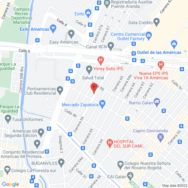 Mapa de Exacto Consulting Business S.A.S