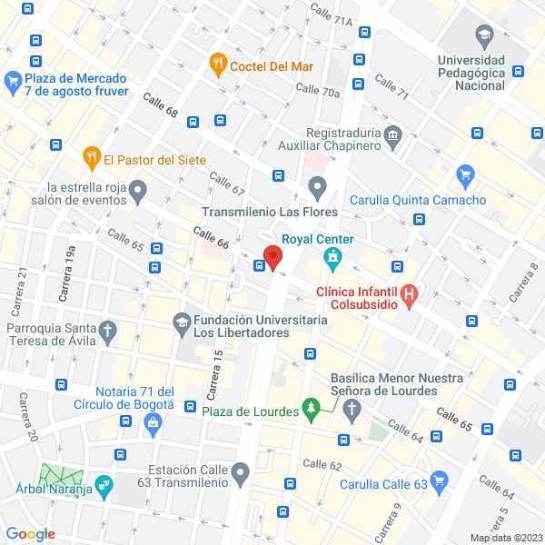 Mapa de Ingas Colmbia
