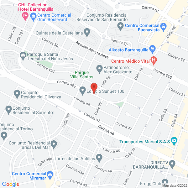 Map of De Vivero Arte
