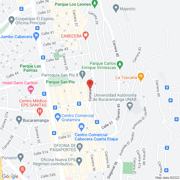 Map of Constructora Cinco Estrellas S.A.S.