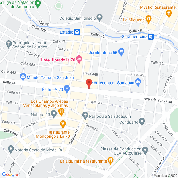 Mapa de Cda De Motos San Juan