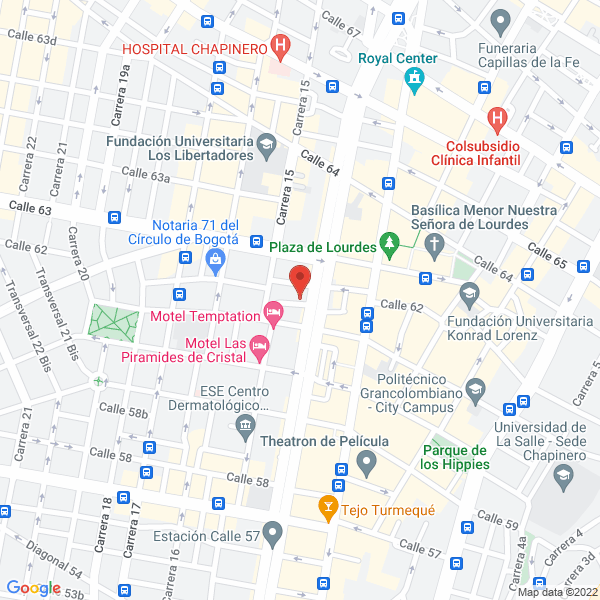Mapa de Laboratorio Dental Unica