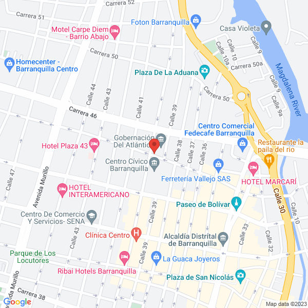 Map of E.S.P. Acueducto Regional Del Sur Del Atlántico S.A.