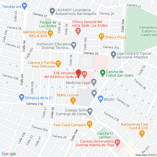 Map of Tribunal De Ética Médica Del Atlántico