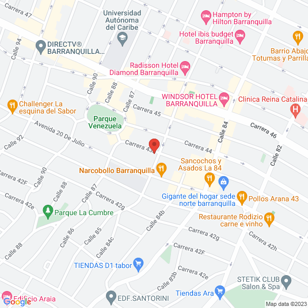 Map of Consorcio Abudinen Abuchaibe Y Compania S. En C.