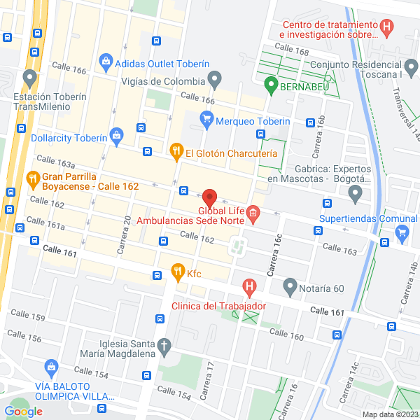 Mapa de Mármoles Mirafiori
