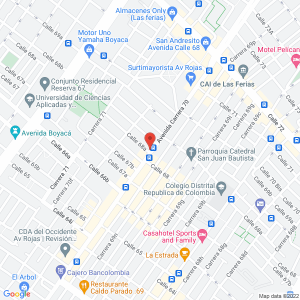 Mapa de Peluquería El Campín