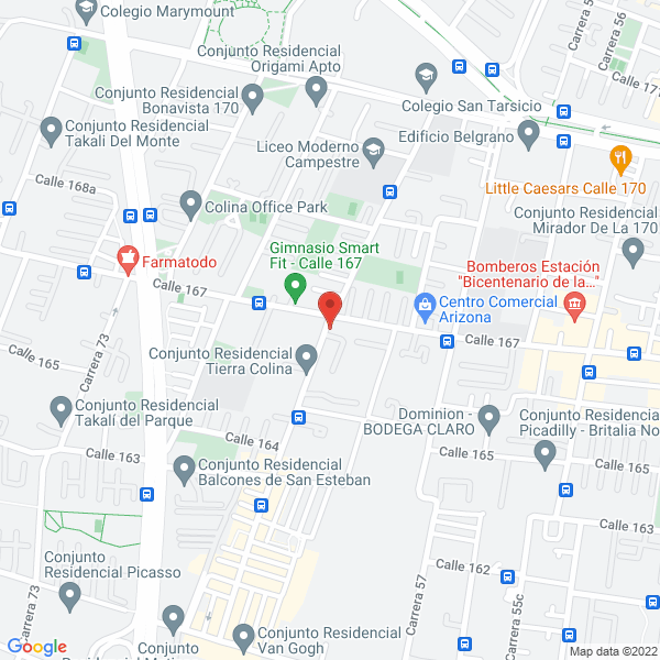 Mapa de Arqco Proyectos Ltda.