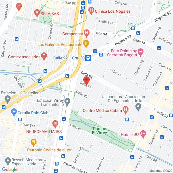 Mapa de Asociación Otorrinolaringologica Del Chico Ltda.