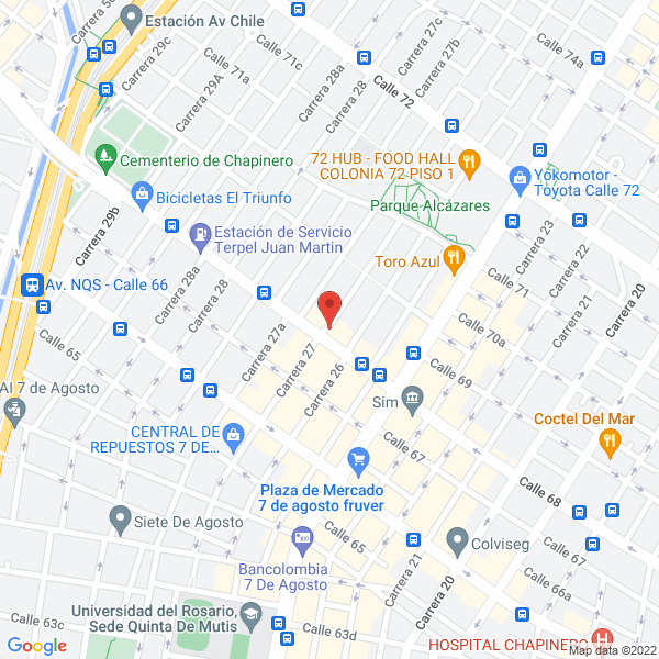 Mapa de Audiocorp Ltda.