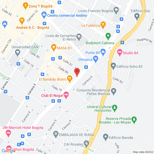 Mapa de Banlinea Capital S.A.S.