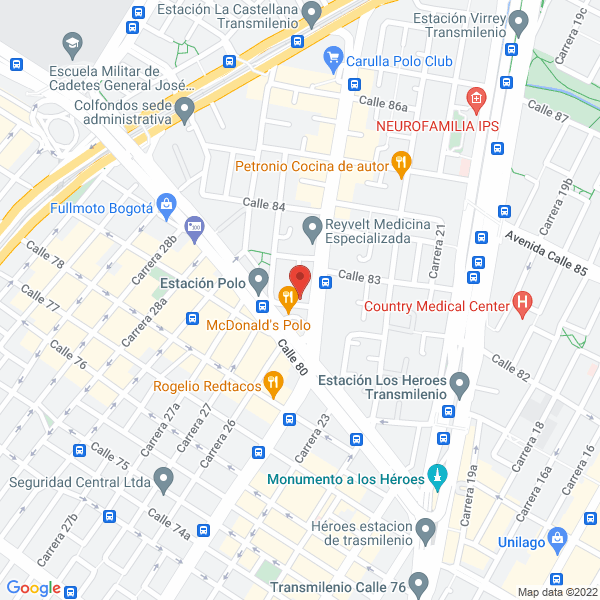 Mapa de Cardio Vascular Moya S.A.S.