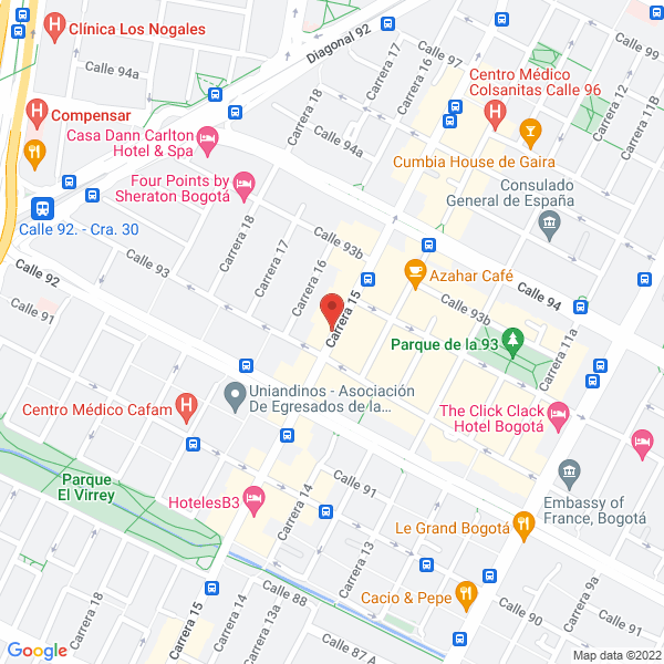 Mapa de Casablanca Home Design S.A.S.