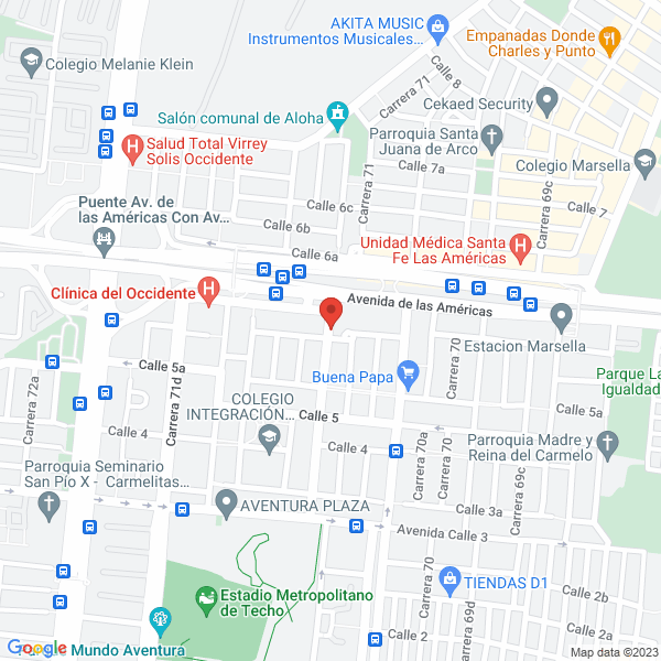 Mapa de Centro De Medicina Integrativa Ananda S.A.S.