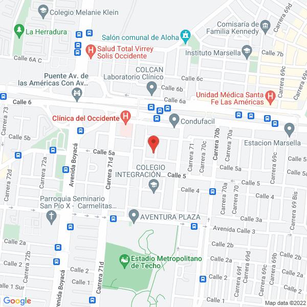 Mapa de Centro De Servicio Antares S.A.S.