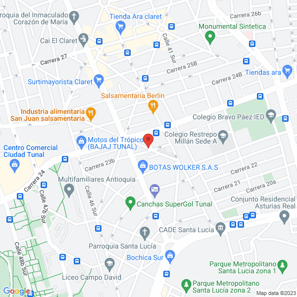 Mapa de Comercial Santa Lucía S.A.S.