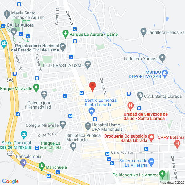 Mapa de Comercializadora Maranata J H V S.A.S.