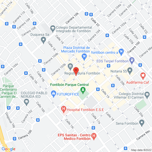 Mapa de Cuadros & Rayas Ltda.