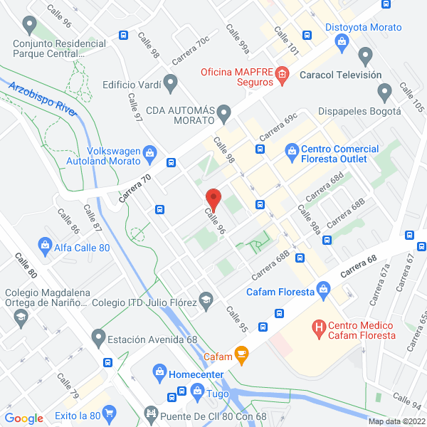 Mapa de Cuerpo De Seguridad Y Vigilancia Ltda