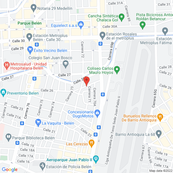 Mapa de D Y N Construmater S.A.S.