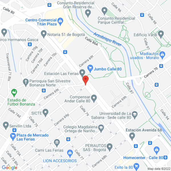 Mapa de Dermavitta S.A.S.