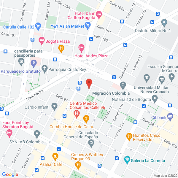 Mapa de Dialisis Y Trasplantes Del Country Ltda.