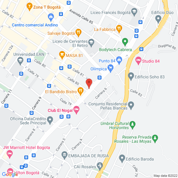 Mapa de Equinoccio Ccx Colombia S.A.S.