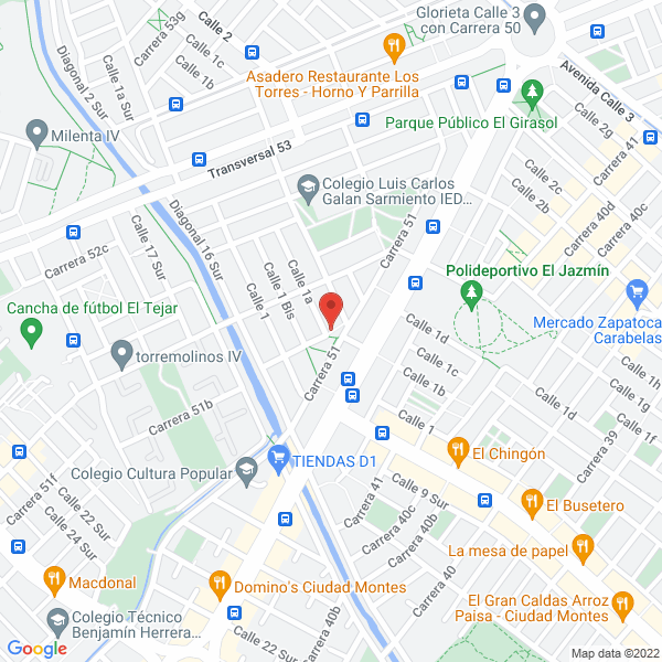 Mapa de Erc Lavandería S.A.S.