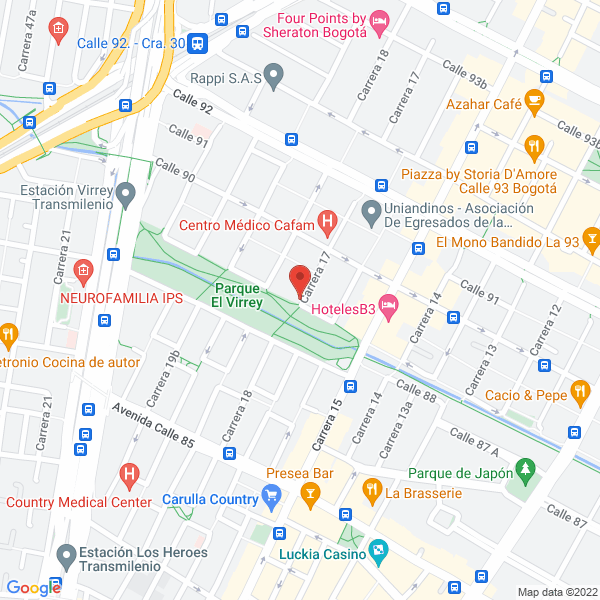 Mapa de Escarlata Vaudeville S.A.S.