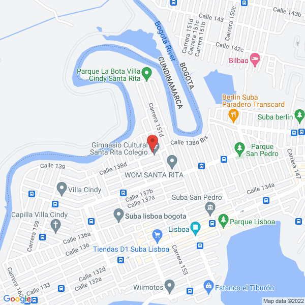 Mapa de Gimnasio Cultural Santa Rita Cía. Ltda.