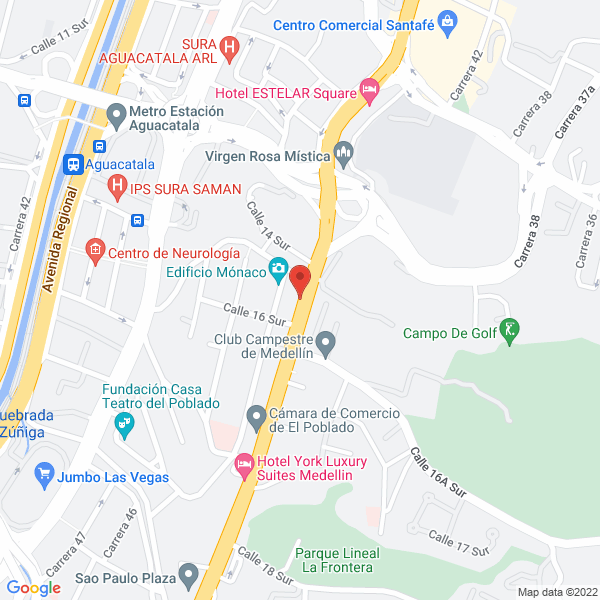 Mapa de Glow Lights S.A.S.
