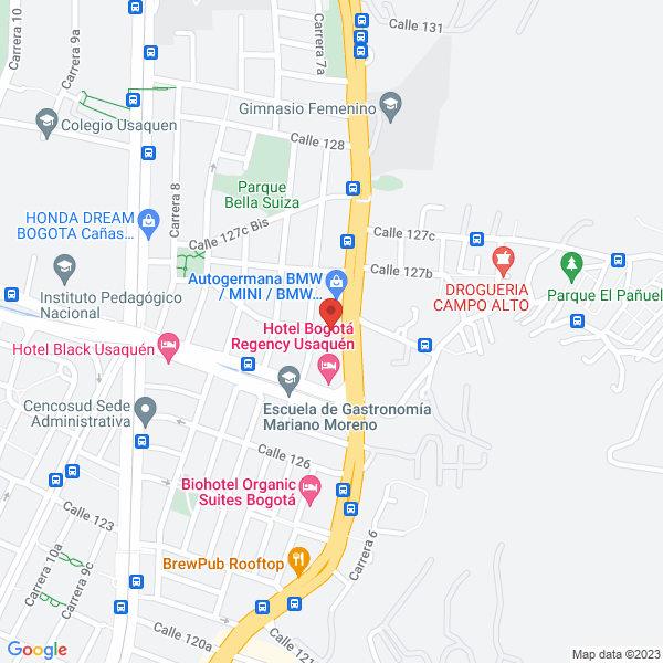Mapa de Hugo Balaguera Cirugía Plástica & Medicina Estética S.A.S.