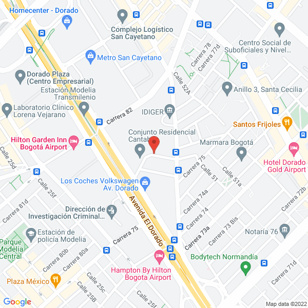 Mapa de Importadora Jma Y Cía. Ltda.