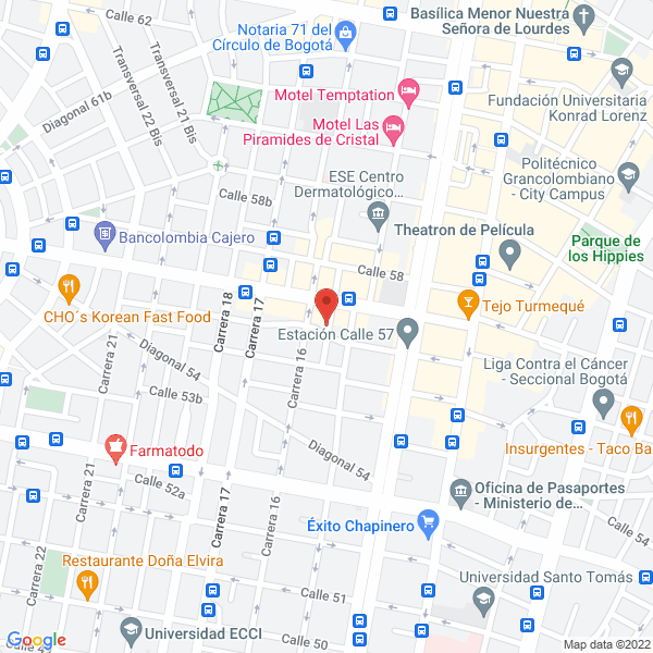 Mapa de Importadora Y Comercializadora Fg S.A.S.