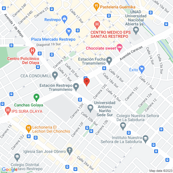 Mapa de Importadora Y Comercializadora G&D S.A.S.