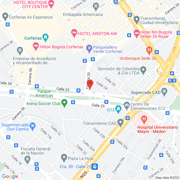 Mapa de Impresos Y Ediciones B S C S.A.S.