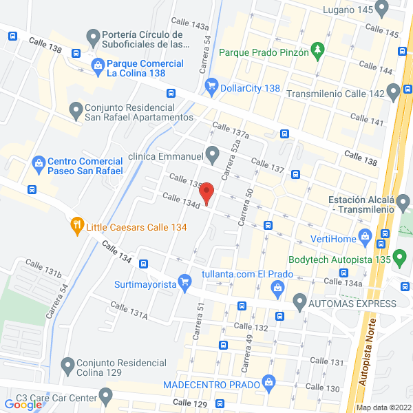 Mapa de Inbexcol S.A.S.