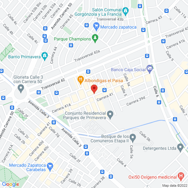 Mapa de Inducomercial Sandpint Ltda.