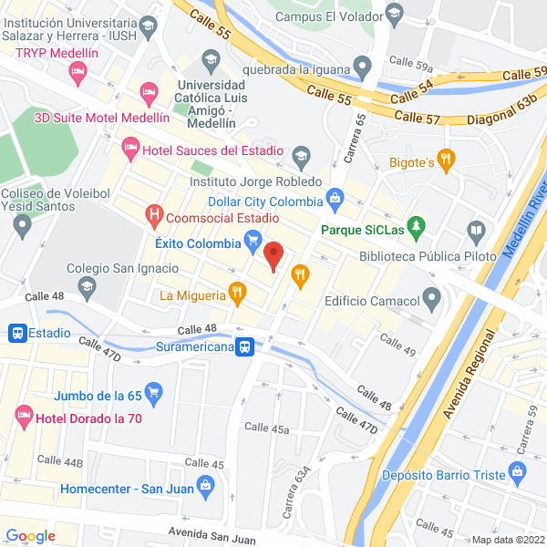 Mapa de Industrias Gloss S.A.S.