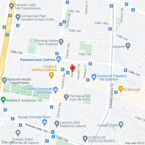 Mapa de Inndent S.A.S.