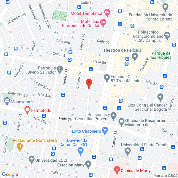 Mapa de Kiron Salud Alternativa E.U.