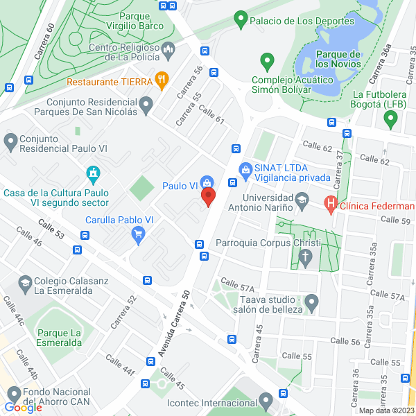 Mapa de Laboratorio De Investigacion Diagnóstico Y Control De Calidad S.A.S.