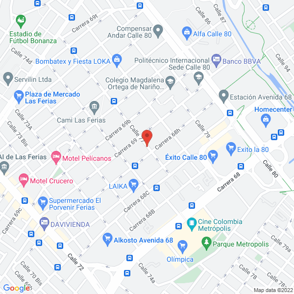 Mapa de Laboratorios Huden S.A.S.