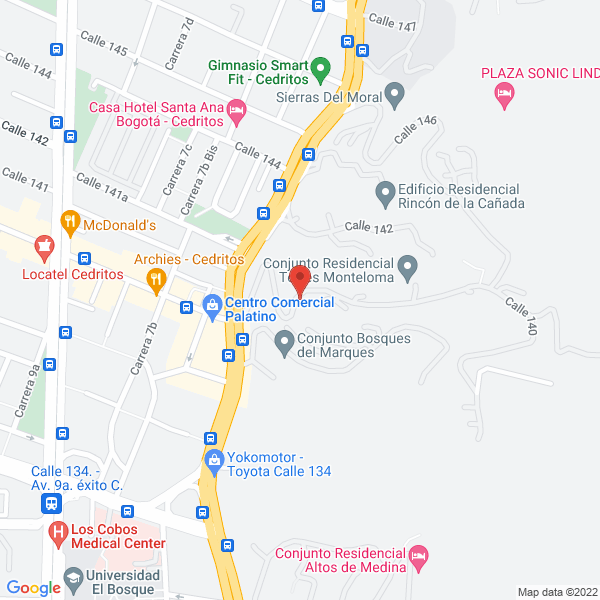 Mapa de Lange Colombia S.A.S.