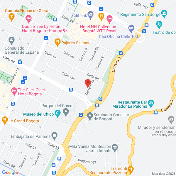 Mapa de Las Mirlas & Cia S. En C.