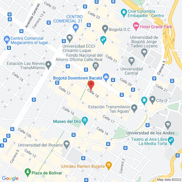 Mapa de Latin Au Pair Colombia E.U.