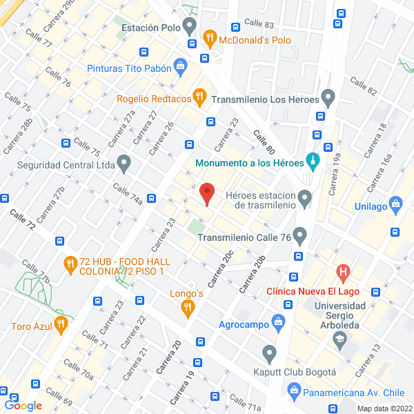 Mapa de Asesorías Medico Odontológicas Internacionales Asodin S.A.S.