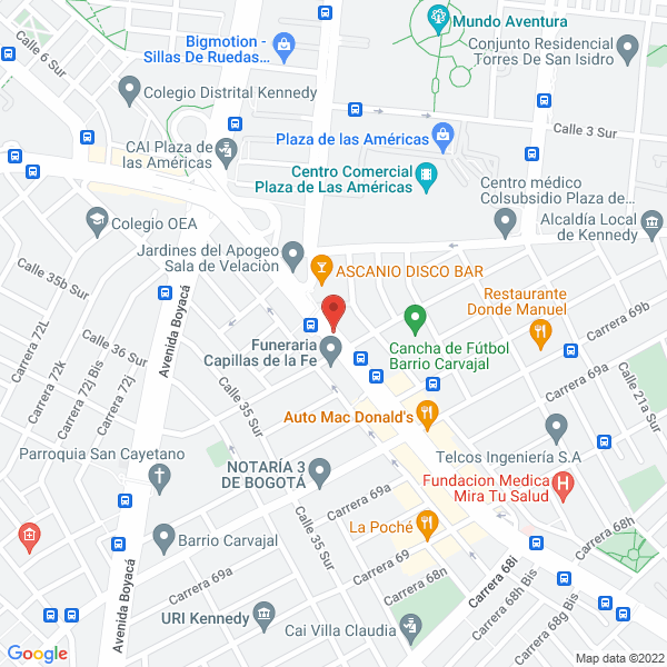 Mapa de Aso Aves