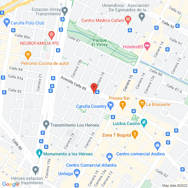 Mapa de Asociación De Criadores De Caballos Colombianos Para Deporte