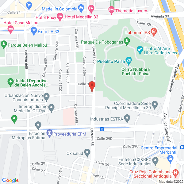 Mapa de Autoescapes La 65